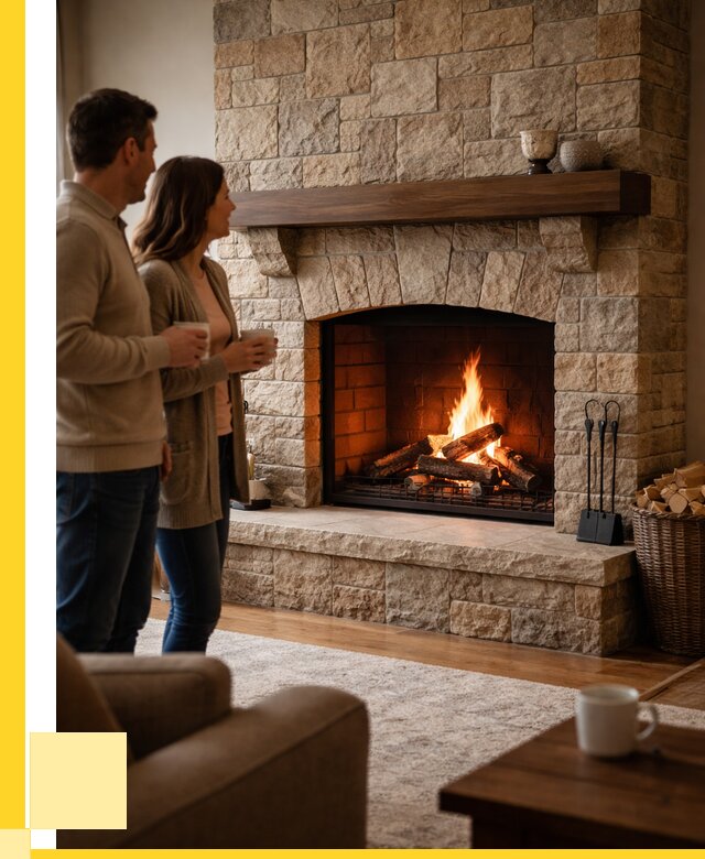 Каменные камины на заказ в Химках от 186606 р. | ЭриданХмк