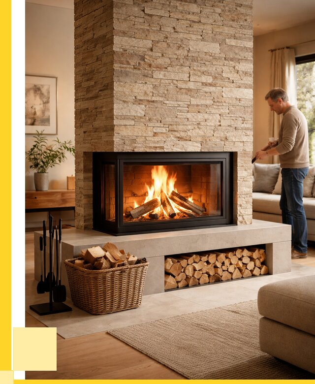 Дровяной камин под ключ в Химках от 207340 р. | ЭриданХмк