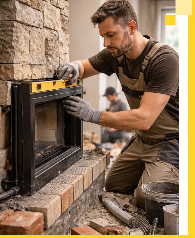 Дровяные камины под ключ в Химках: монтаж, обустройство