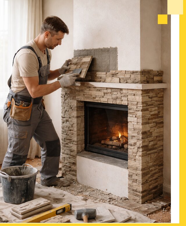 Изготовление и монтаж каминов для дома под ключ в Химках