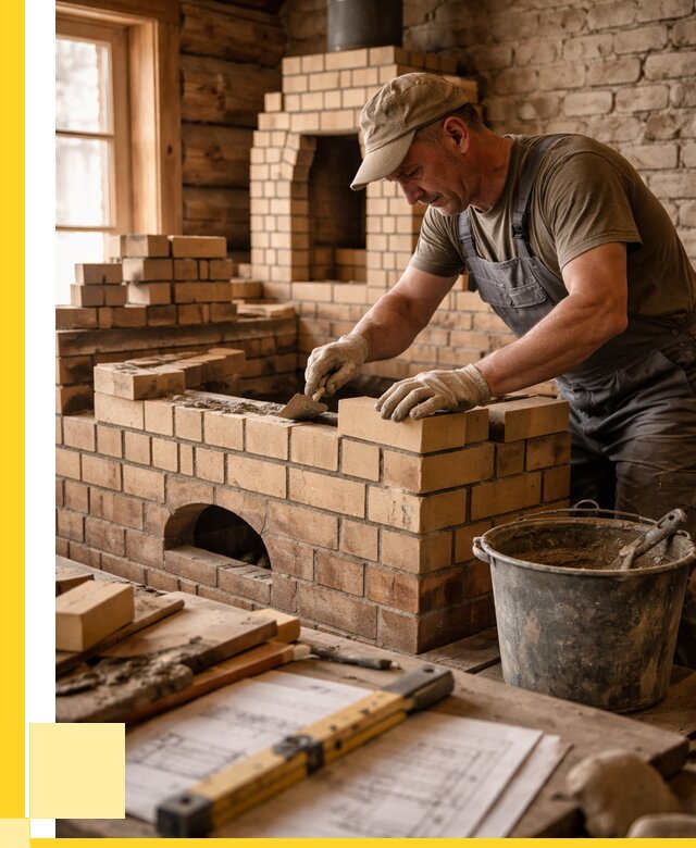 Кладка печей из кирпича в Химках цены от 31101 р. - ЭриданХмк