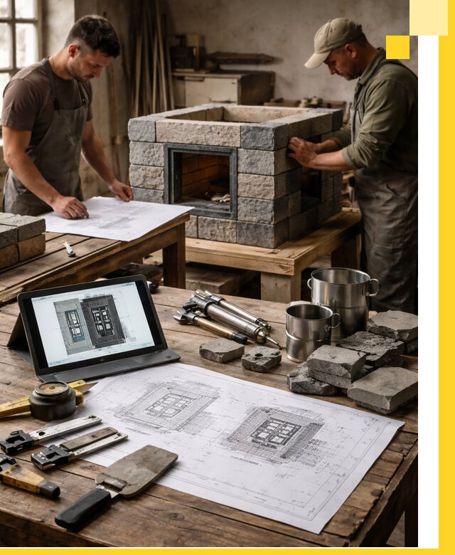 Разработка проектов печей с согласованием и монтажом в Химках