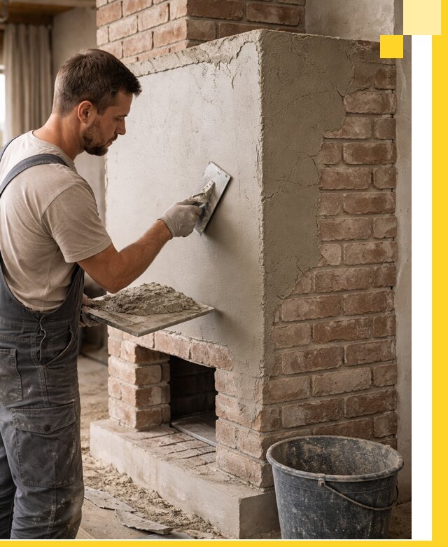 Отделка печей и облицовка каминов в Химках под ключ