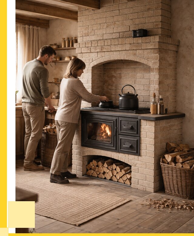 Печи с плитой в Химках от 46652 р. | ЭриданХмк — кирпичная печь