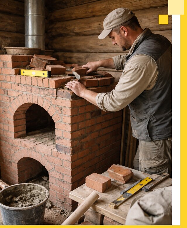 Изготовление и установка русских печей в Химках под ключ