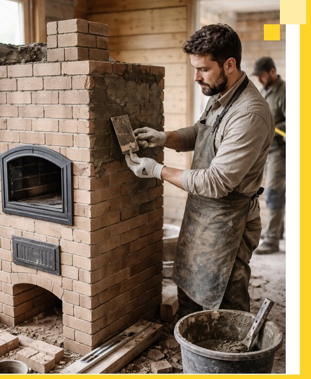 Изготовление и установка печей-шведок под ключ в Химках