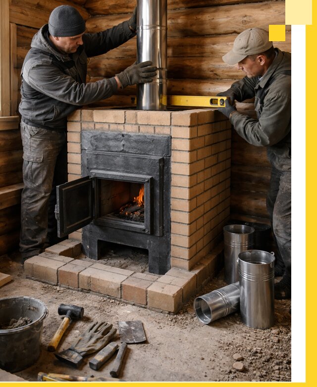 Проектирование, изготовление и установка банных печей в Химках