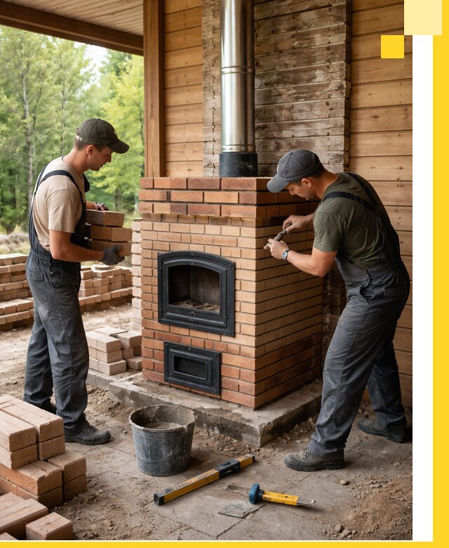 Производство и установка дачных печей под ключ в Химках