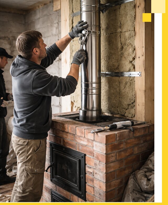 Изготовление и монтаж печей и дымоходов под ключ в Химках
