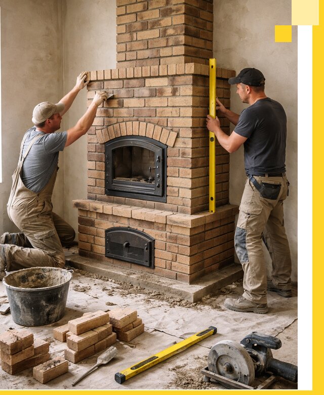 Продажа и установка печей и каминов для дома под ключ в Химках