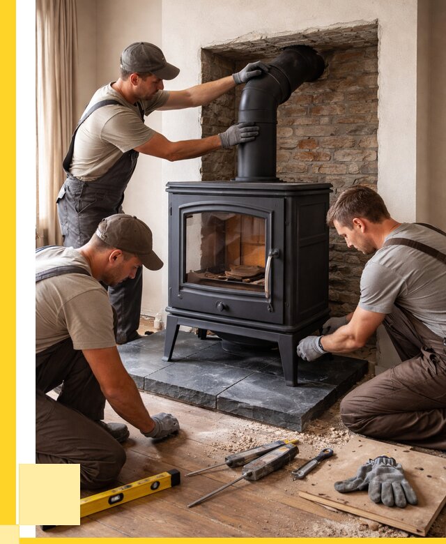 Монтаж печи камина в частном доме в Химках от 25918 р. | ЭриданХмк