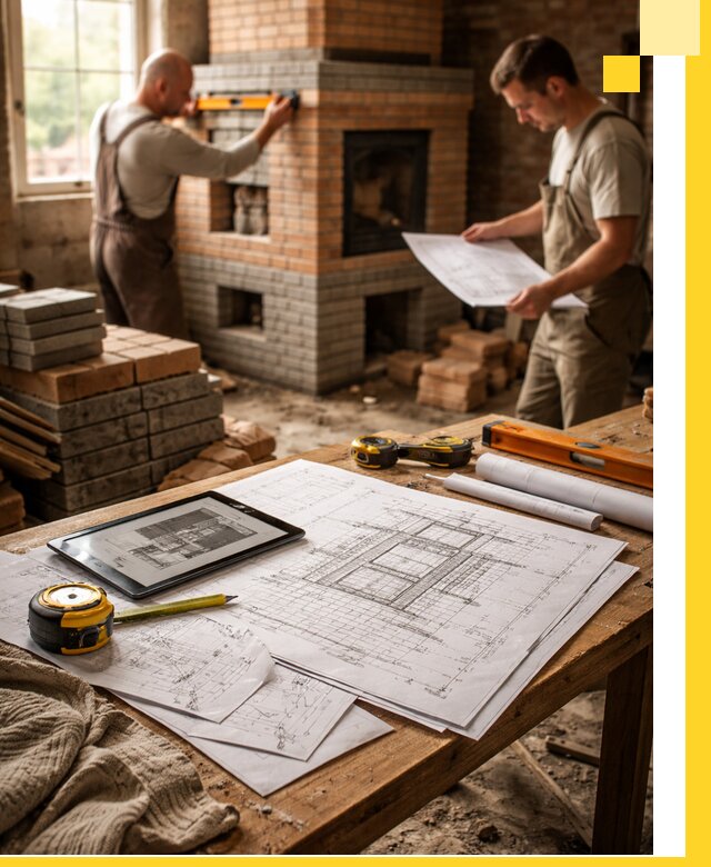 Проекты печей и каминов с индивидуальным дизайном в Химках