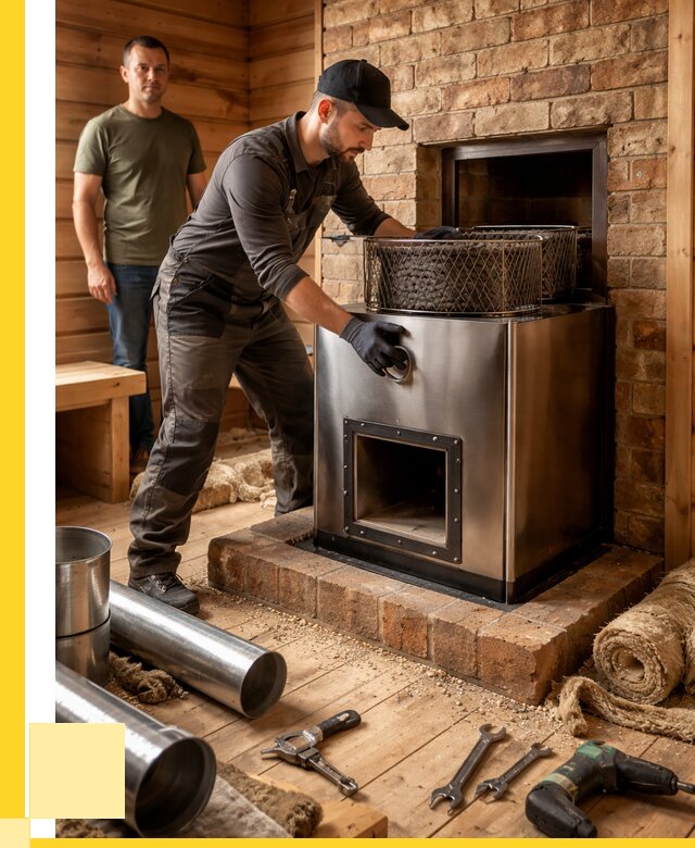 Монтаж банных печей под ключ в Химках от 18661 р., ЭриданХмк