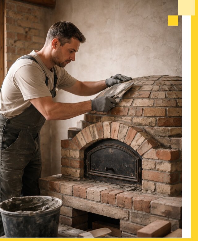 Изготовление и монтаж помпейских печей на заказ в Химках