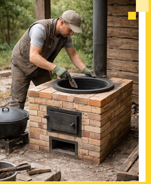 Изготовление и установка печей для казана в Химках под ключ