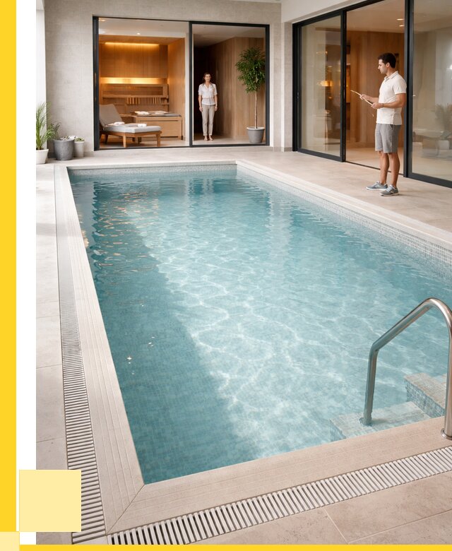 Отделка бассейна пленкой ПВХ в Химках от 3628 р. - ЭриданХмк