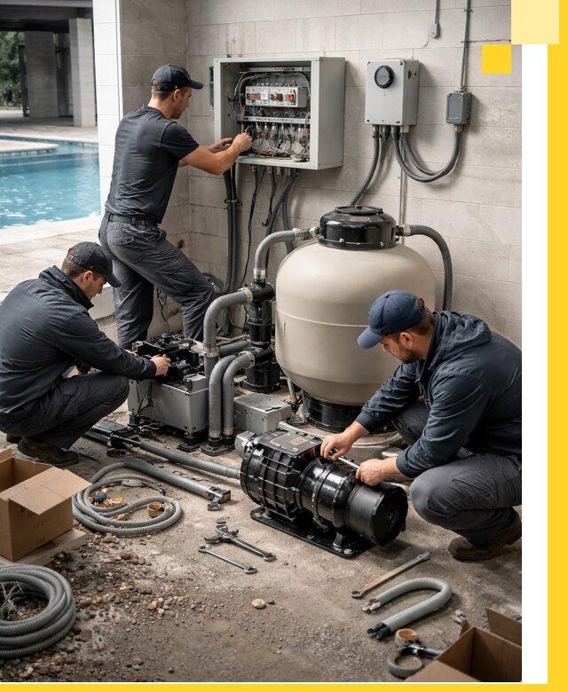 Профессиональный монтаж оборудования для бассейнов в Химках