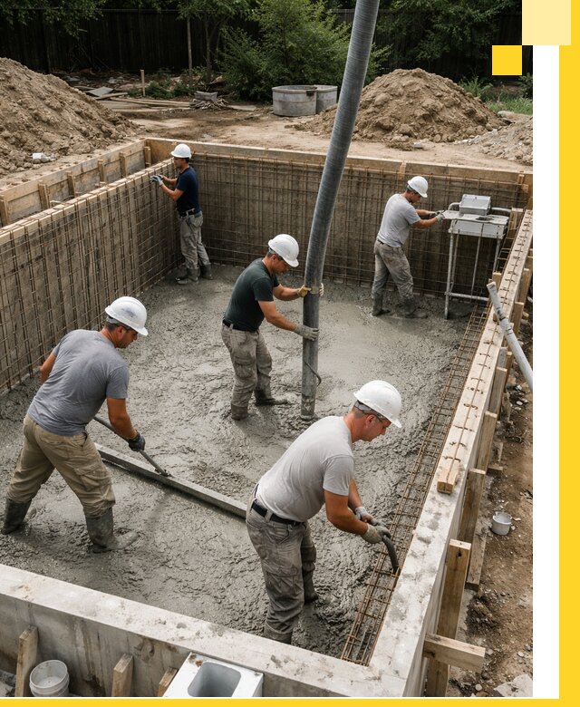 Строительство бетонных бассейнов под ключ в Химках