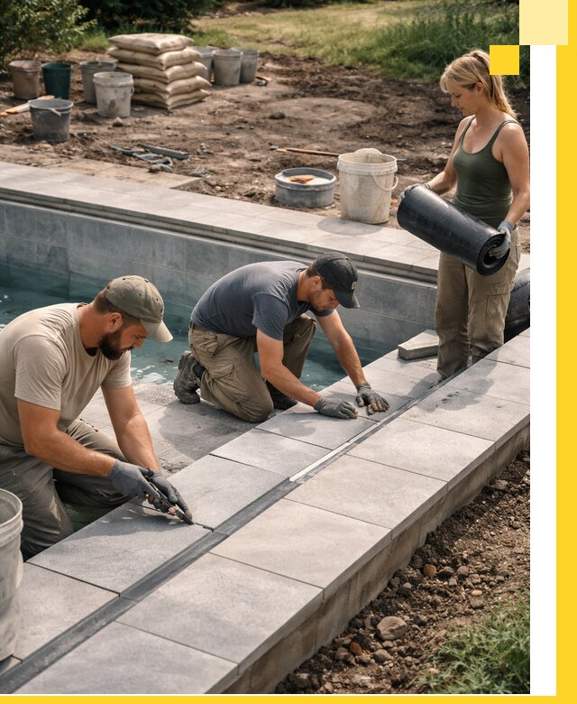 Строительство и монтаж уличных бассейнов под ключ в Химках