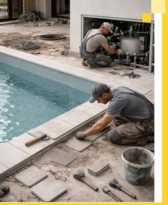 Строительство и монтаж бассейнов в коттедже в Химках