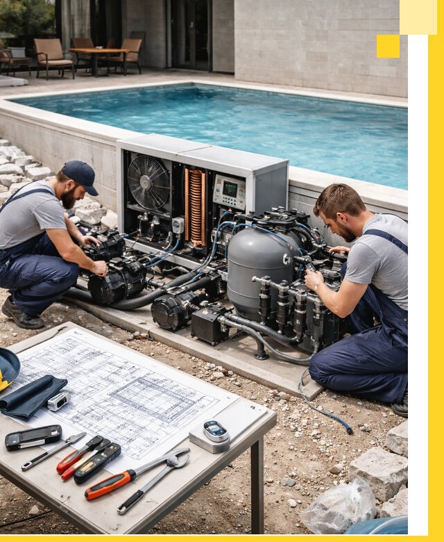 Проектирование и монтаж бассейнов с подогревом в Химках