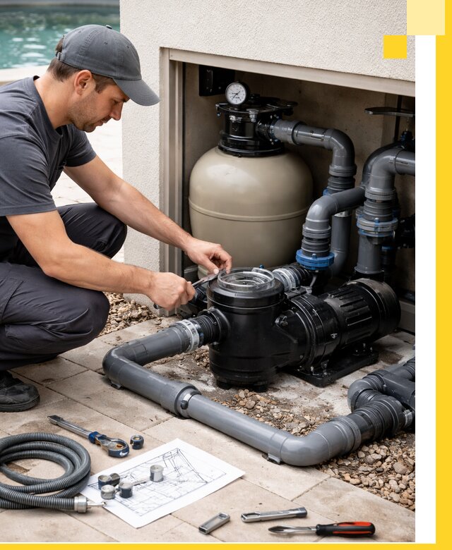 Поставка, монтаж и сервис насосов для бассейнов в Химках