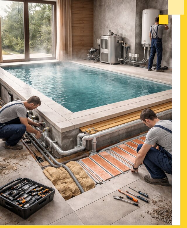 Проектирование и строительство тёплых бассейнов в Химках