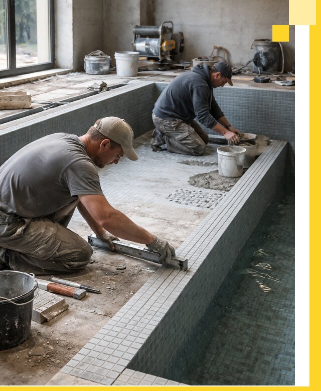 Строительство бассейна в частном доме в Химках под ключ