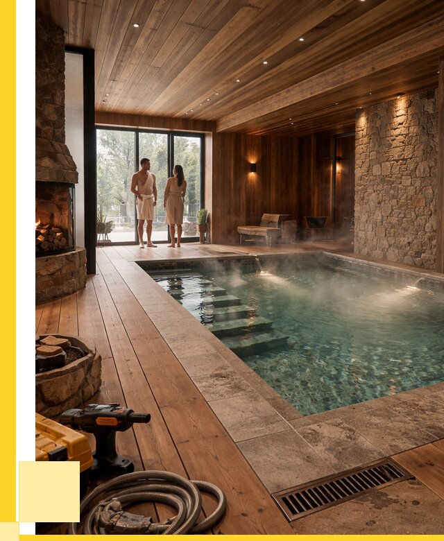 Проекты бань с бассейном под ключ в Химках от 77753 р., ЭриданХмк