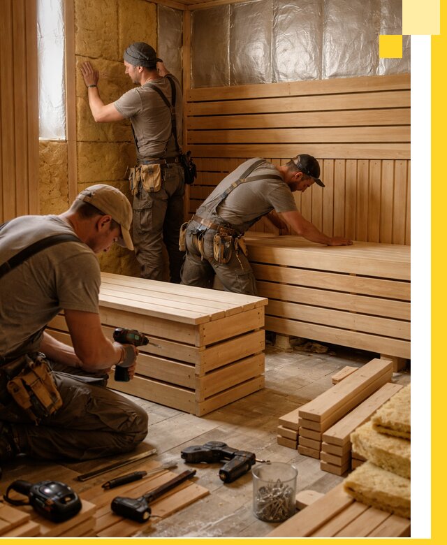 Профессиональное строительство саун под ключ в Химках