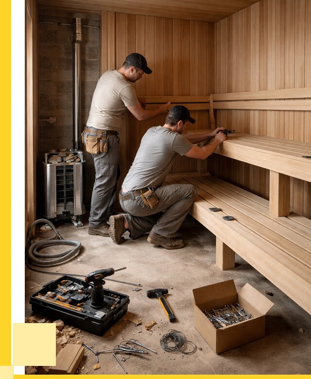 Монтаж саун под ключ в Химках от 124404 р. | ЭриданХмк