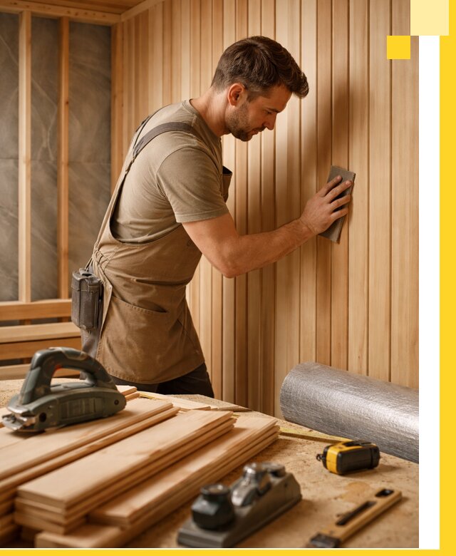 Профессиональная отделка саун и парных под ключ в Химках