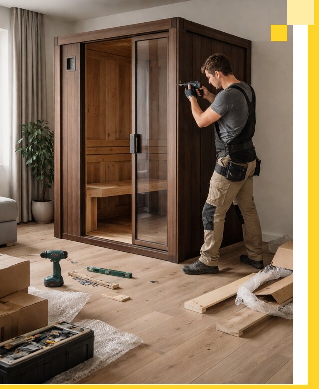 Установка и производство мини саун под ключ в Химках