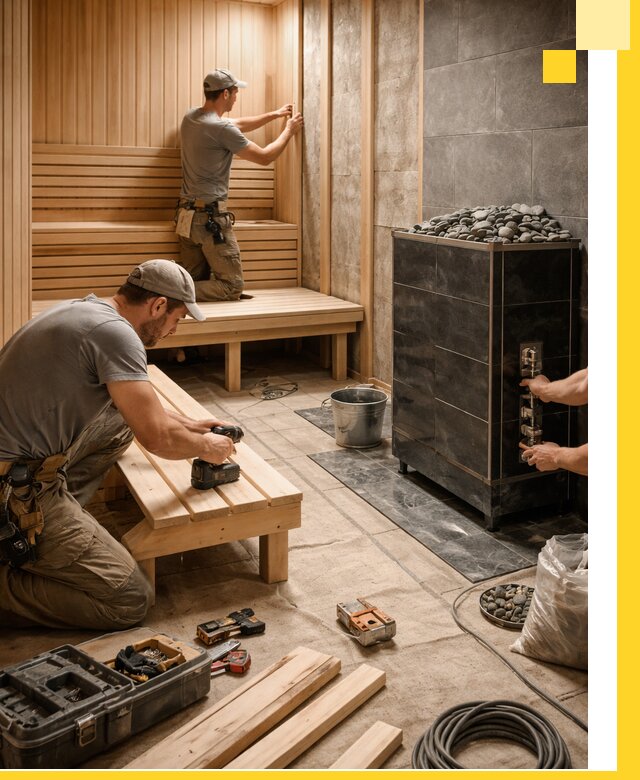 Дизайн и строительство интерьерных саун под ключ в Химках