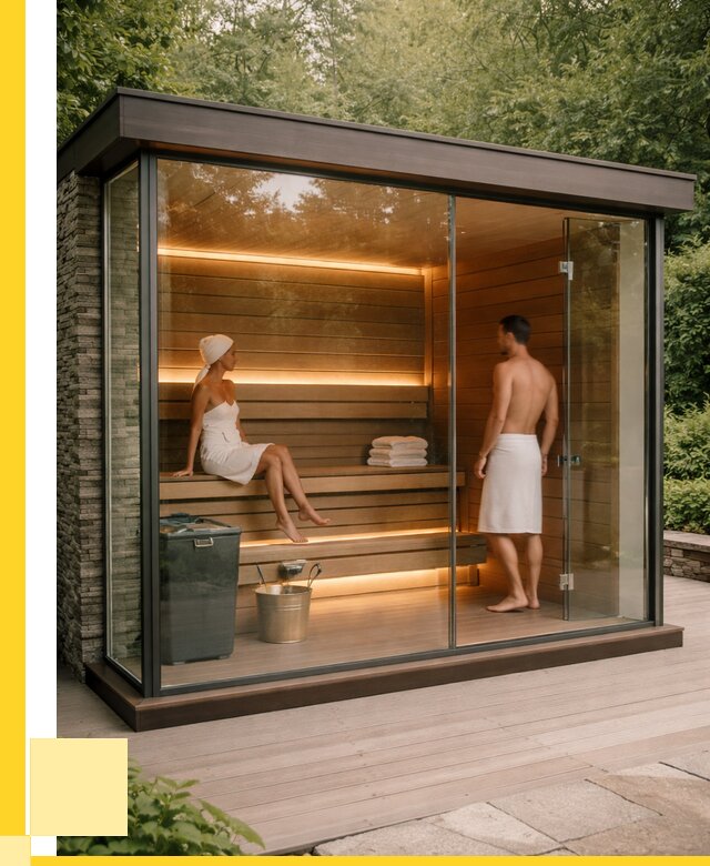 Сауна стеклянная и двери для сауны в Химках от 259175 р. | ЭриданХмк