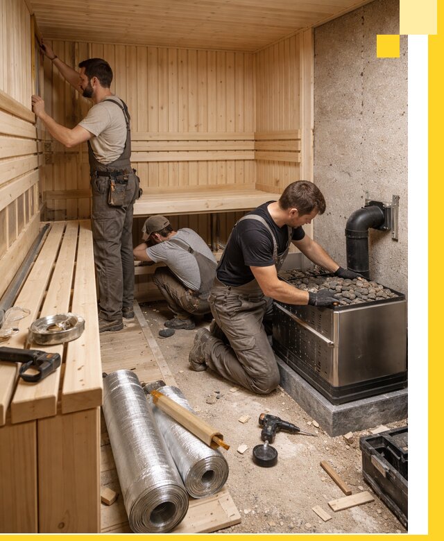 Индивидуальные сауны на заказ в Химках под ключ, проект и монтаж