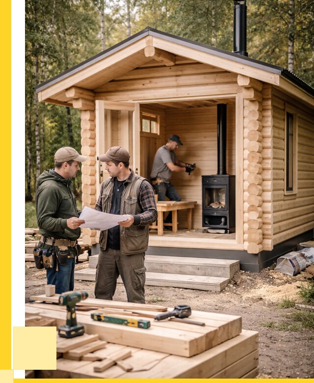 Монтаж бань под ключ в Химках — от 207340 р. | ЭриданХмк