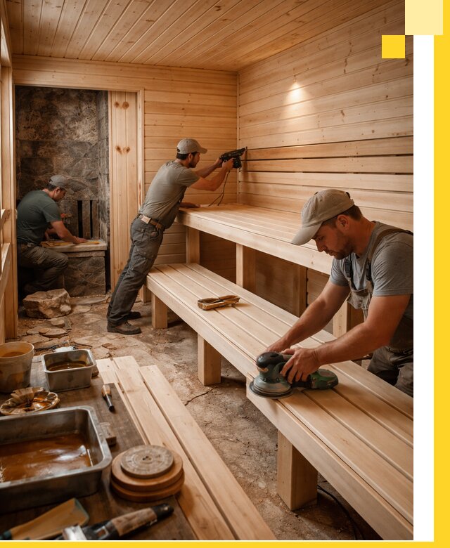 Профессиональная отделка бань в Химках под ключ, с гарантией