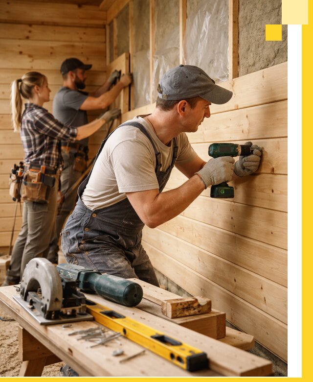 Обшивка бань под ключ в Химках: отделка стен и потолков