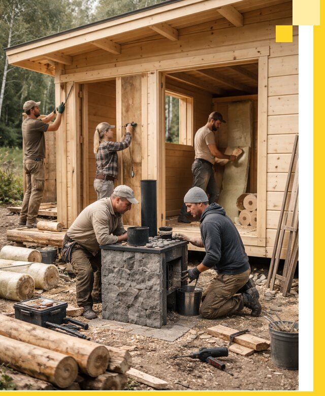 Купить баню под ключ в Химках строительство монтаж отделка