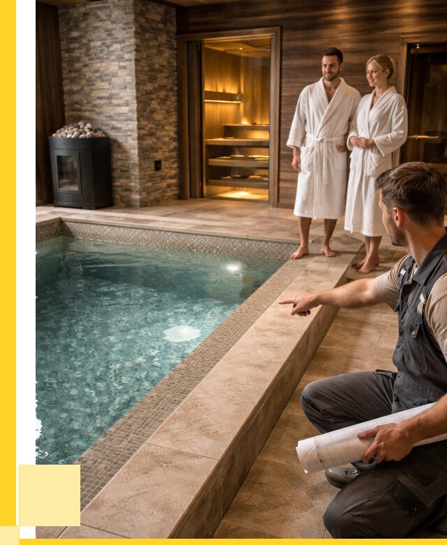 Проект бани с бассейном под ключ в Химках от 67386 р. | ЭриданХмк