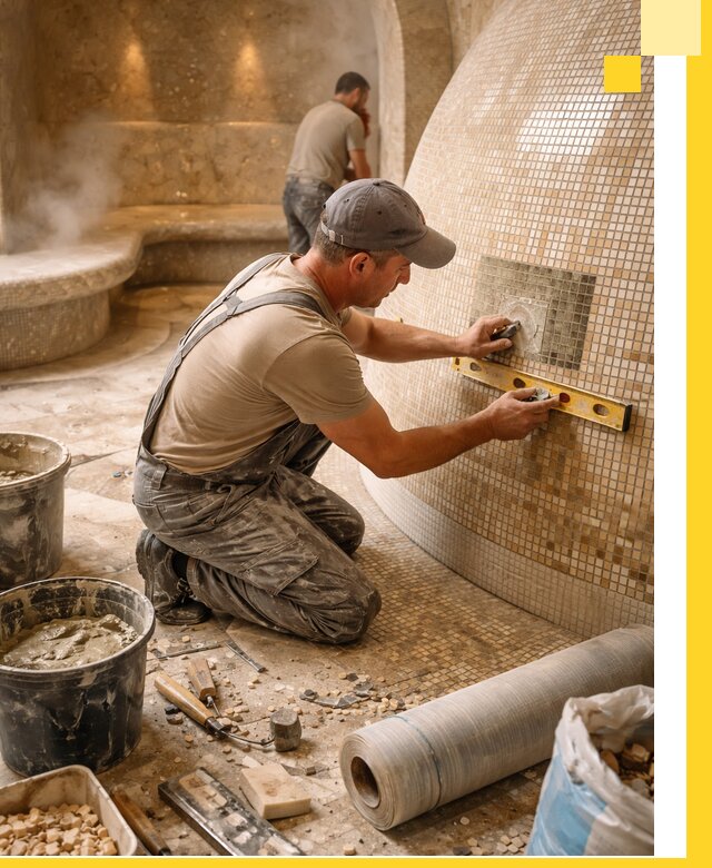 Хамам под ключ в Химках: проектирование, строительство, отделка