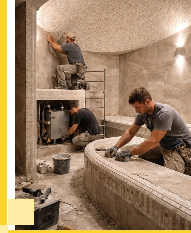 Монтаж хамамов под ключ в Химках от 259175 р. ЭриданХмк