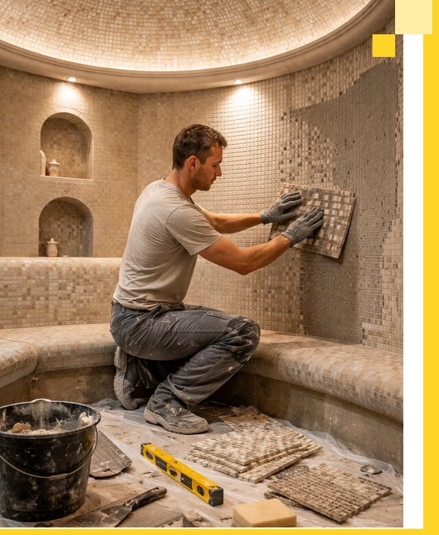 Устройство и монтаж домашнего хамама под ключ в Химках