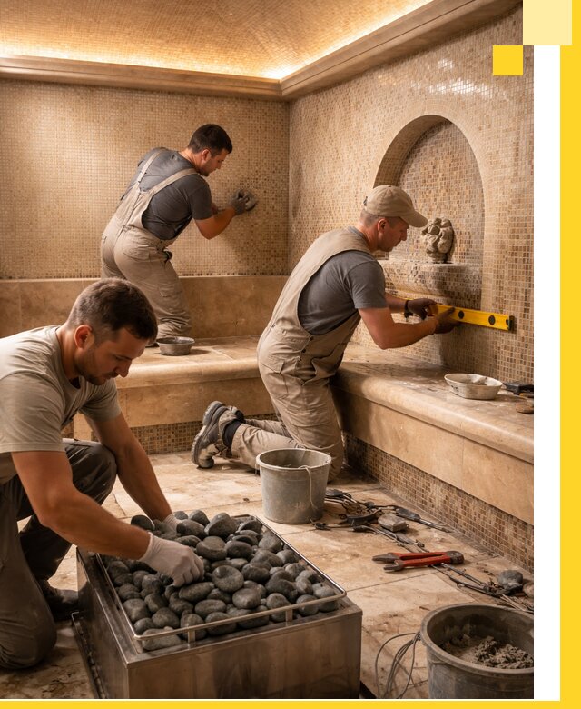 Проектирование и строительство хамама и сауны в Химках