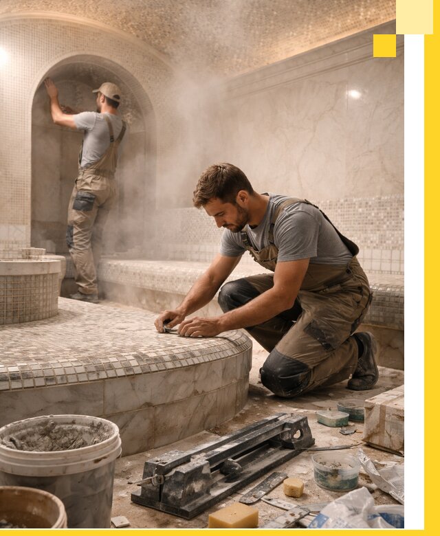 Профессиональный дизайн хамама и SPA под ключ в Химках