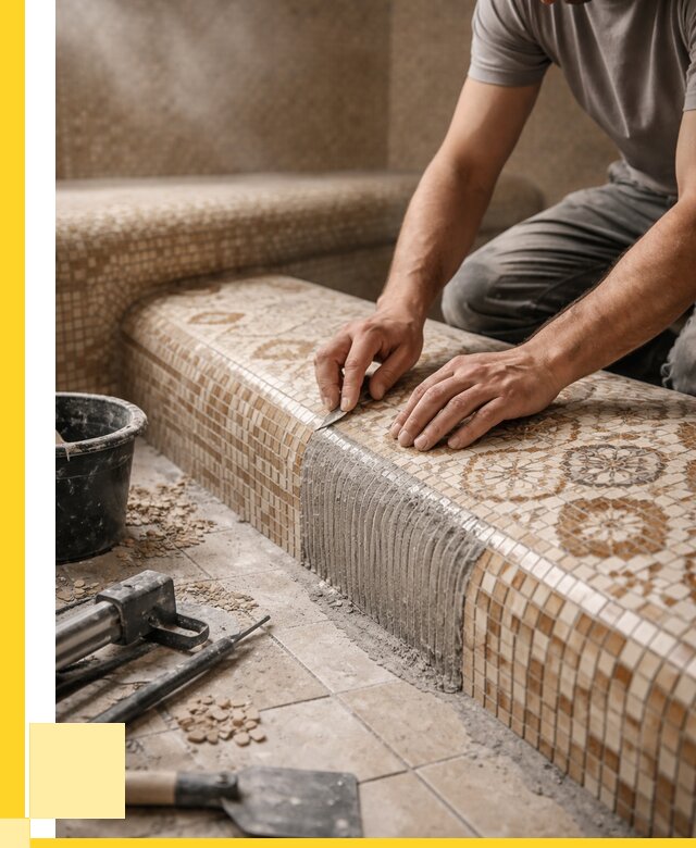 Плитка для хамама под ключ в Химках от 3628 р. | ЭриданХмк